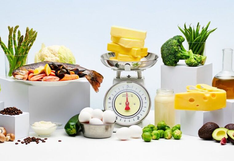 Keto dietai rekomenduojami maisto produktai